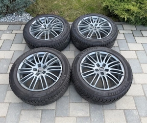 Jante 17 5x112 Audi A4 A5 A6 anvelope 225 50 17 Touran Sharan - imagine 3