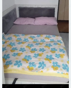 Pat 120x200 cm, cu somiera rabatabila