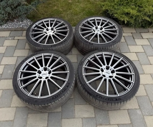 Roti vara Audi A6 C7 A7 A8 jante 20 5x112 anvelope Michelin 255 35 20 - imagine 3