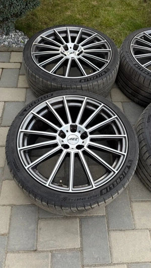 Roti vara Audi A6 C7 A7 A8 jante 20 5x112 anvelope Michelin 255 35 20 - imagine 5