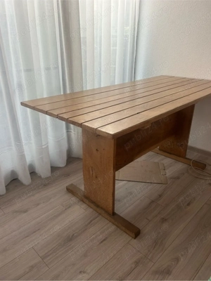 masa si banci rustice din stejar masiv