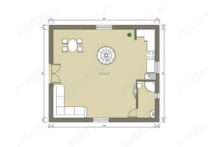 Casa ieftina de calitate din lemn rotund calibrat