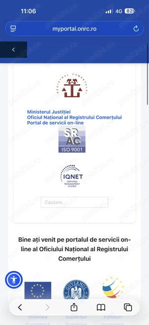 Actualizez date la Registrul Comertului- actualizare REV 3 caen