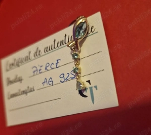 Piercing si cruciulita argint