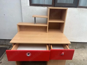 Vand birou modern cu etajera - imagine 2