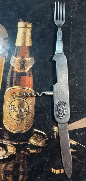 briceag vechi, 3 extensii, oțel inoxidabil, stare bună - imagine 3