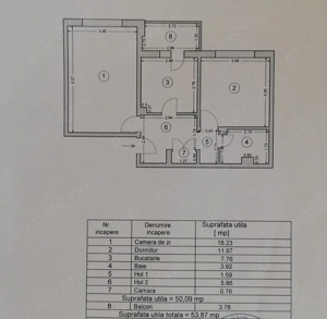 Vand Apartament cu 2 camere in zona Dacia - Constanta