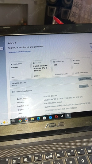 Vând laptop ASUS K55VD