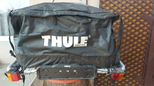Suport biciclete prindere pe carlig remorcare + geanta Thule EasyBag