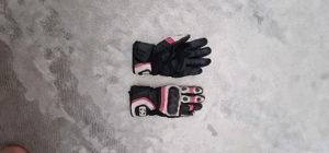 Mănuși de motocicletă Oxford RP-5 2.0 pentru femei, alb-negru-roz