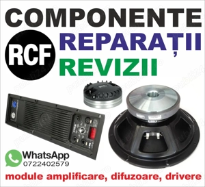 Componente boxe RCF (module amplificare, difuzoare, drivere, incinte)