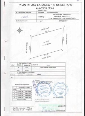 Vânzare Teren Intravilan   5316 mp   Localitatea 23 August