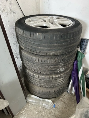 Jante Opel Zafira cauciucuri 205 55 166 Vredestein, stare f buna 