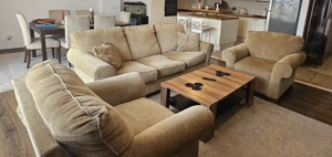 Vânzare canapea extensibilă cu 2 fotolii