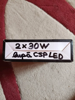 Becuri Auto LED cu Lupă H7 CARLITEK 12V, 2x30W (putere reală), 6000K (alb rece), HIGH POWER - NOU - imagine 4