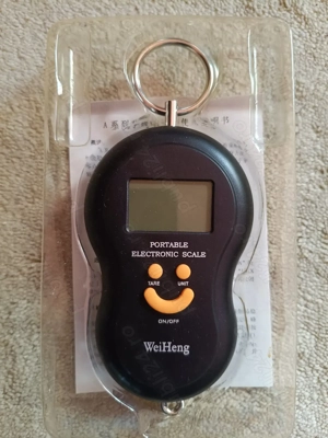 Vând Cântar electronic de mână, portabil, cu cârlig, maxim 40 kg, Display iluminat - NOU, SIGILAT