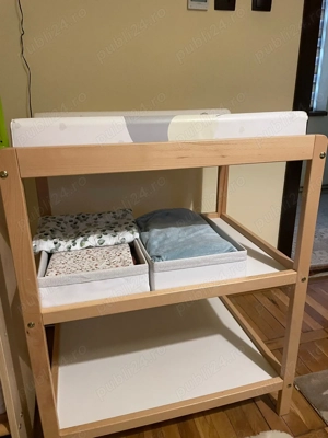Masuta de schimbat bebe cu accesorii ikea