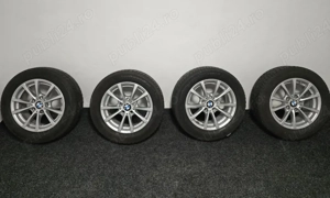 Set jante BMW originale 16 cu anvelope Continental M + S  205/60 R16 - imagine 2