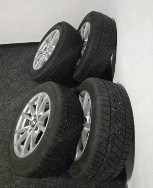 Set jante BMW originale 16 cu anvelope Continental M + S  205/60 R16 - imagine 7