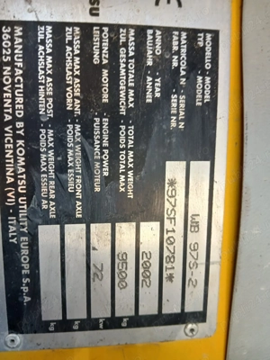 Buldoexcavator Komatsu - imagine 6