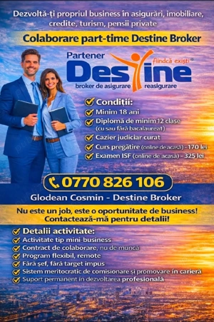 Colaborare part-time asigurari