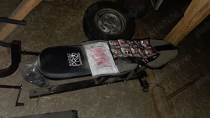 Aparat multifunctional si bara olimpica cu greutati - imagine 4