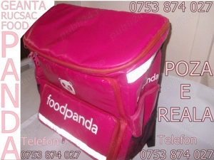 Geanta folosita Food Panda 49 Lei,rucsac Livrari ghiozdan termic lada frigorifica transport alimente