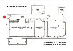 Vanzare apartament 3 camere, decomandat, Baneasa - Horia Macelariu  - imagine 18