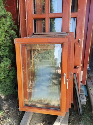 Uși și geamuri lemn termopan second hand.  - imagine 4