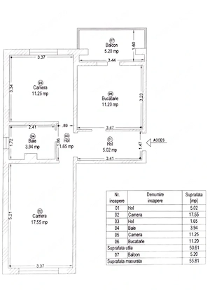 Apartament cu 2 camere,zona Freidorf - imagine 9