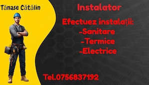Instalator electric termic sanitar