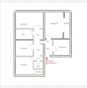Vand apartament cu 4 camere,decomandat,etajul 3,garaj sub bloc,Bld.Cetatii - imagine 2