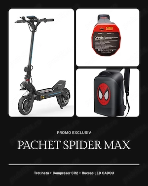 Trotineta Electrica Dualtron Spider MAX 4000W + Pompa + Rucsac LED