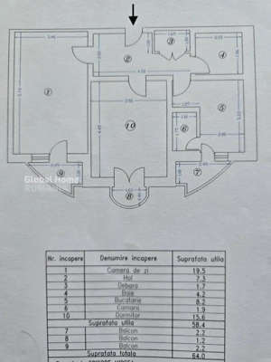 Apartament 2 camere | Blv Decebal -Acces Stradal-Vedere Blv - imagine 7