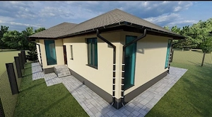 Casa individuală pe parter  Balotesti , Therme , Mall , 500mp teren  - imagine 3