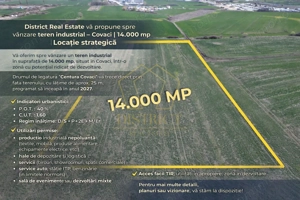 Teren industrial de vânzare Covaci | 14.000 mp | Acces direct viitoare Centură