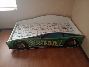 Pat copii cu saltea 160x80 cm 