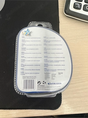 Adaptor coaxial Coaxial Mamă - 2x Coaxial Mascul Albastru