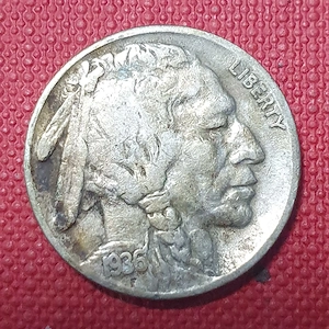 Rare 1936 United States Buffalo Nickel 5 Cents (S) Currency Coin