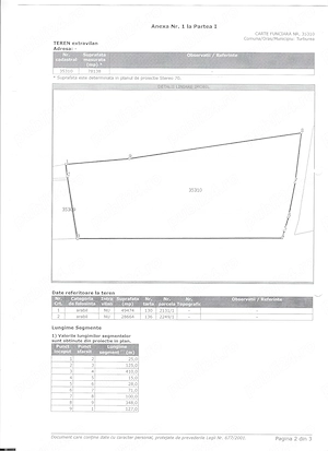 Teren de vanzare extravilan si intravilan Comuna Turburea Sat Poiana Judet GORJ - pozitie excelenta