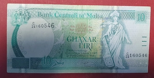 Vând Bancnotă malteză autentică, emisă în anii 1967, Preț: 50 euro