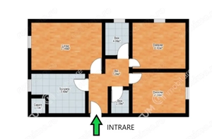 Apartament 3 camere decomandate in zona Turnisor din Sibiu - imagine 7