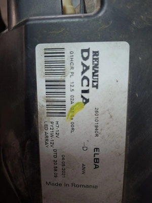 Vand far dreapta Logan 3,Sandero cod260101940R - imagine 3