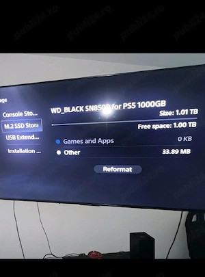 Vând PlayStation 5 Pro 3TB + 2 controllere