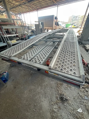 Trailer platforma Gala syriusz 3 axe 8,5m 2 pozitii - imagine 4