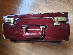 Geantă originala Franzen veche 40 ani servieta vintage geamantan 