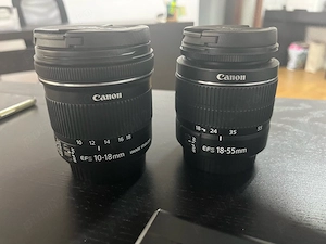 Aparat foto Canon EOS 1300D si 2 obiective