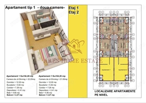 Apartamente cu 2 camere cu incalzire in pardoseala | 1 loc de parcare - imagine 3