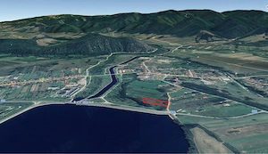 Teren INTRAVILAN lângă Baraj la ieșire din Hateg la intrare în    Săntamaria Orlea