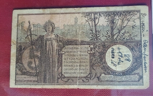 5 lire biglietto di stato vittorio emanuele iii - decreto 19 ottobre 1904 ; preț:80 euro